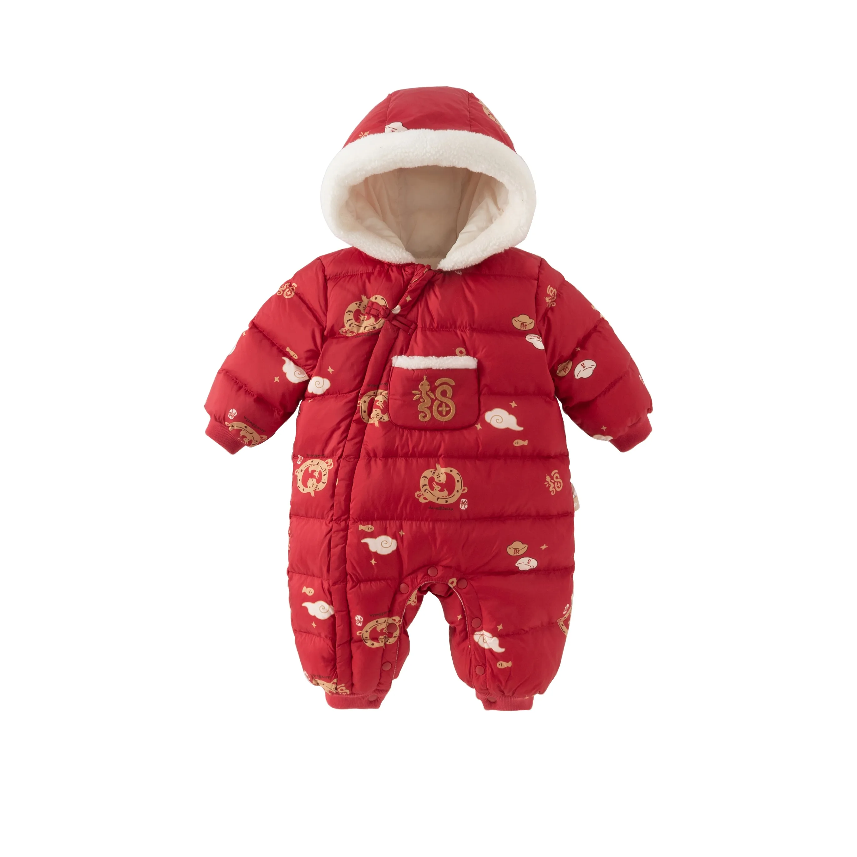 DAVE BELLA Комбинезон Красный с принтом для младенцев и малышей