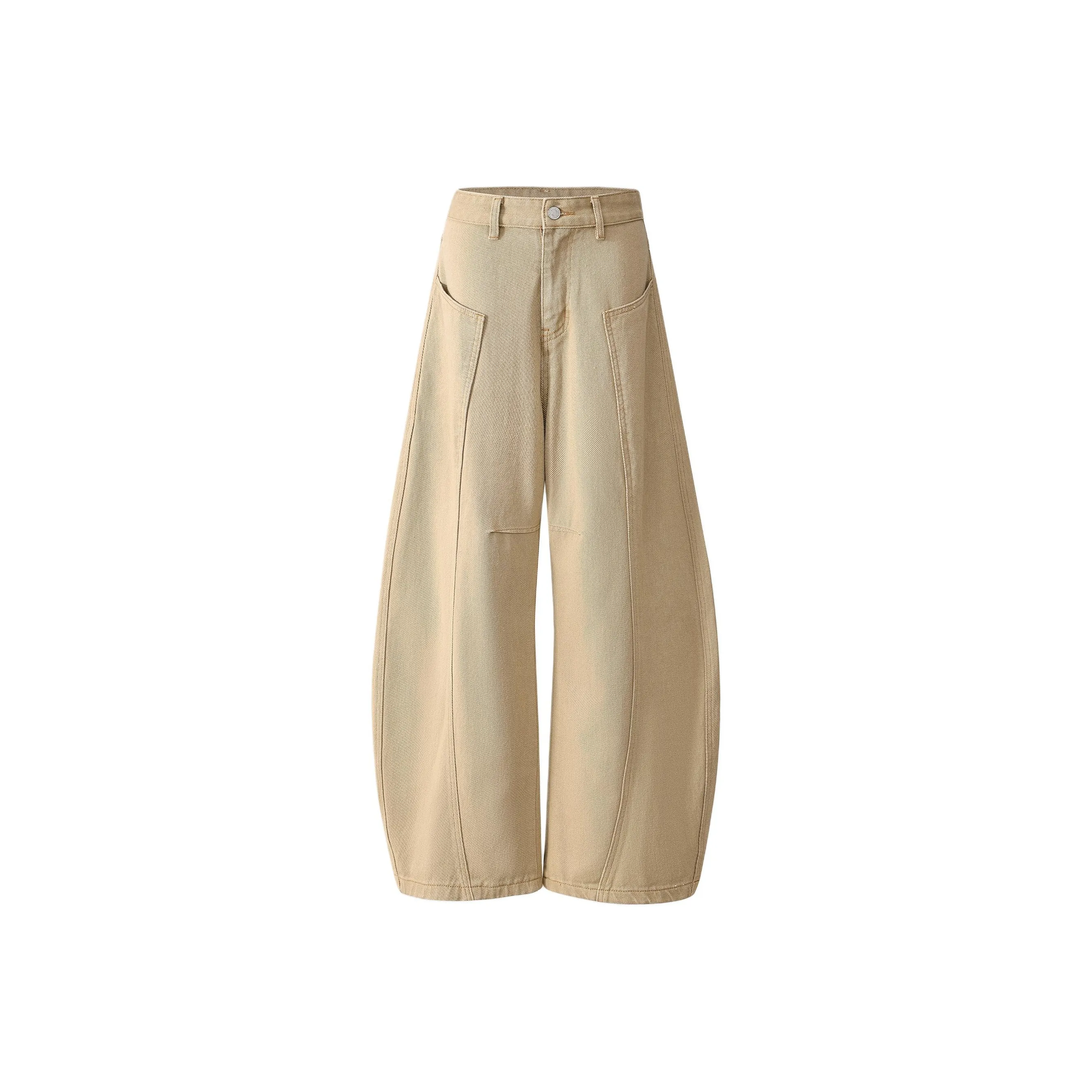 Wen Shan Jeans Women's Apricot