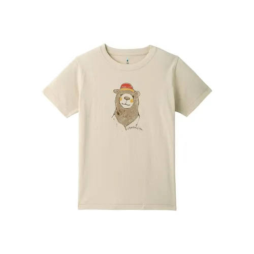 MONTBELL Сливочный Kids T Рубашки
