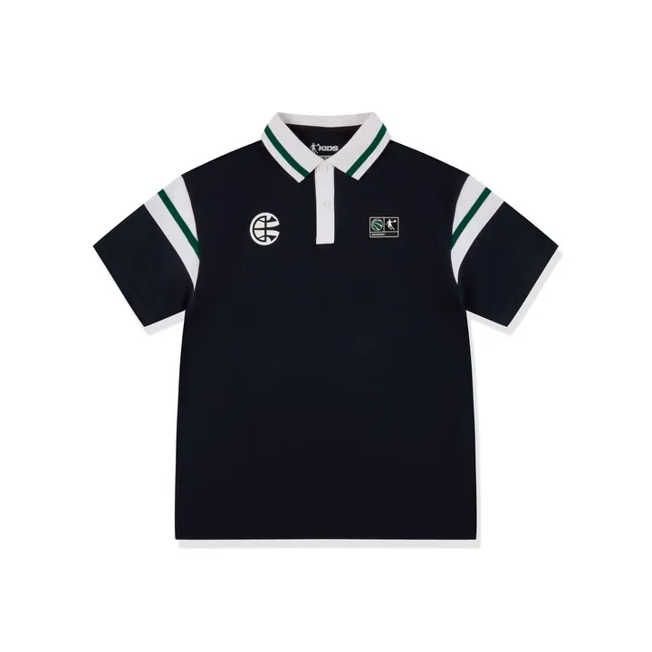 QIAODAN T-рубашка SS25 Полиамид Cluster Синий Унисекс