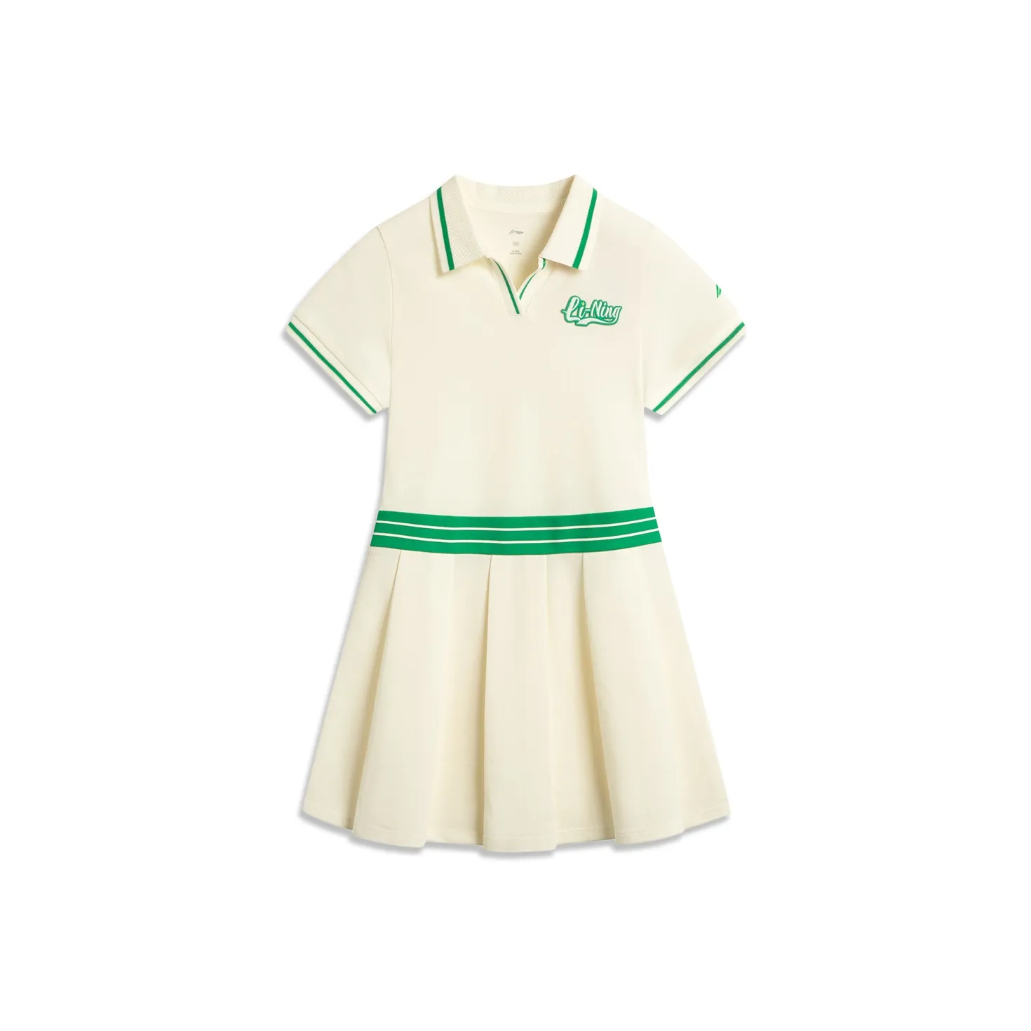 LINING YOUNG Платье Теннис SS25 Ванильный белый Подростки
