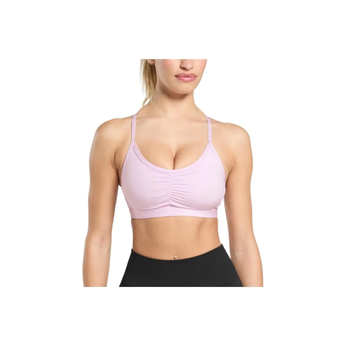 GYMSHARK Ruched Спортивное белье Женское Ледяной розовый