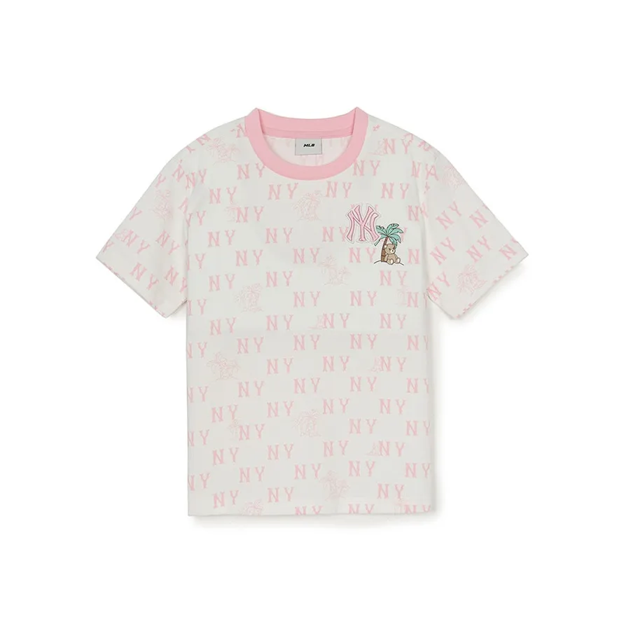 MLB KIDS Нью-Йорк Янкис T-рубашка SS25 Слоновая кость для детей 3-7 лет