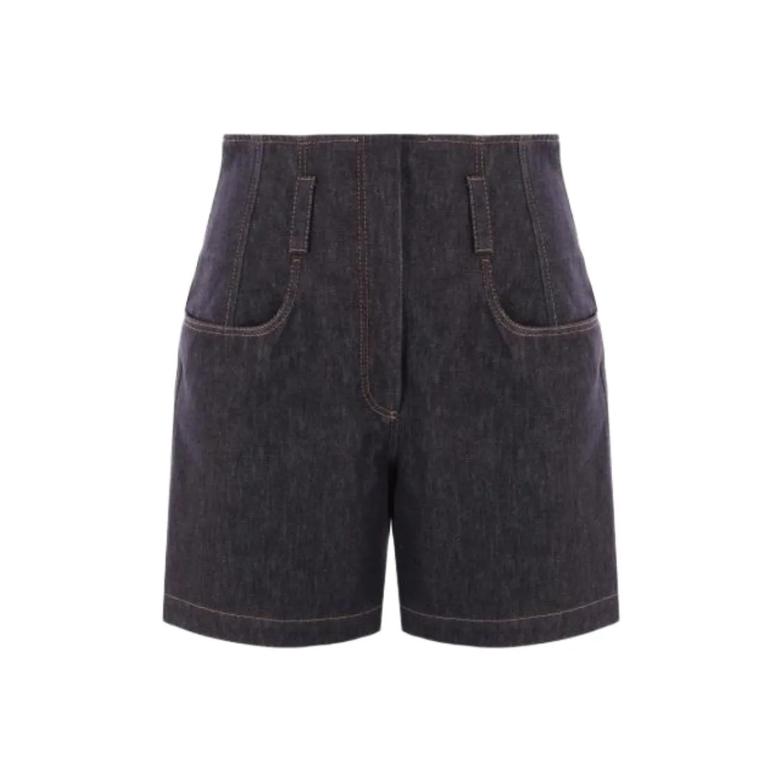 Brunello Cucinelli High Waisted Denim Shorts