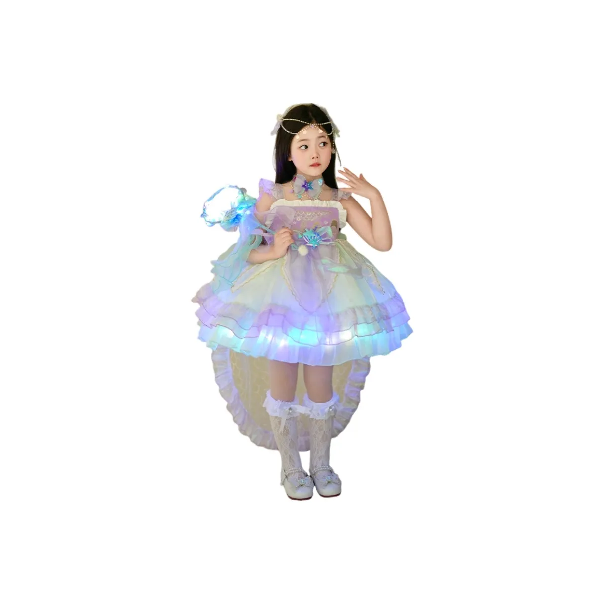 Aisina Платье Фиолетовое для детей 3-7 лет