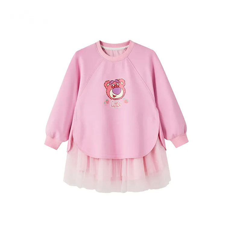 Disney Платье Strawberry Bear Series SS25 Розовый для детей 3-7 лет