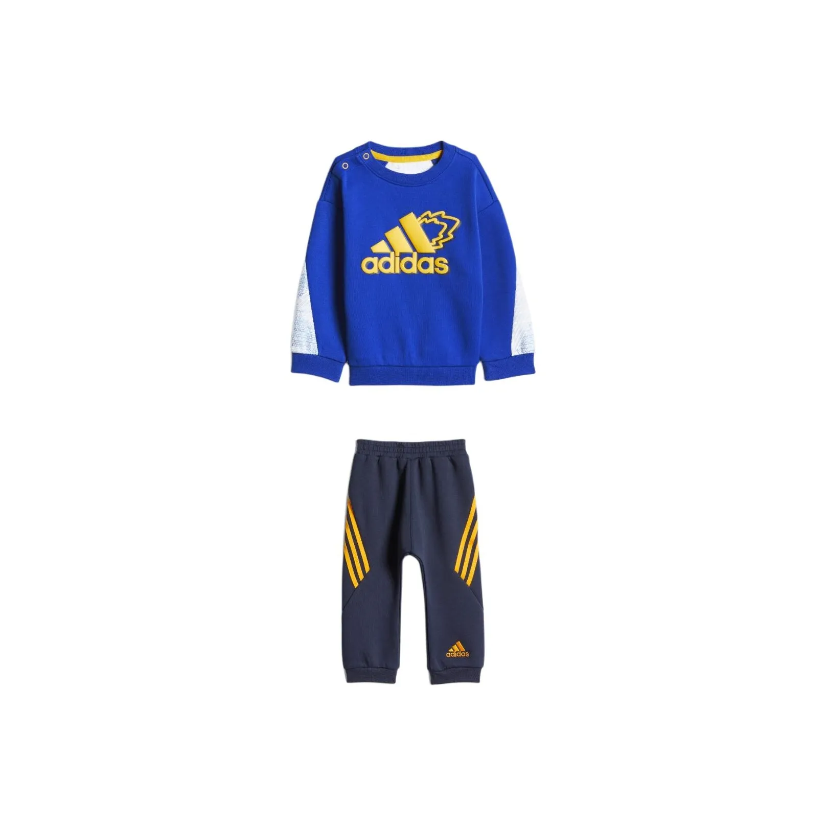 Adidas Crawlers Королевский синий Белый Желтый Черный Полу-флуоресцентный Золотой Младенец и малыш