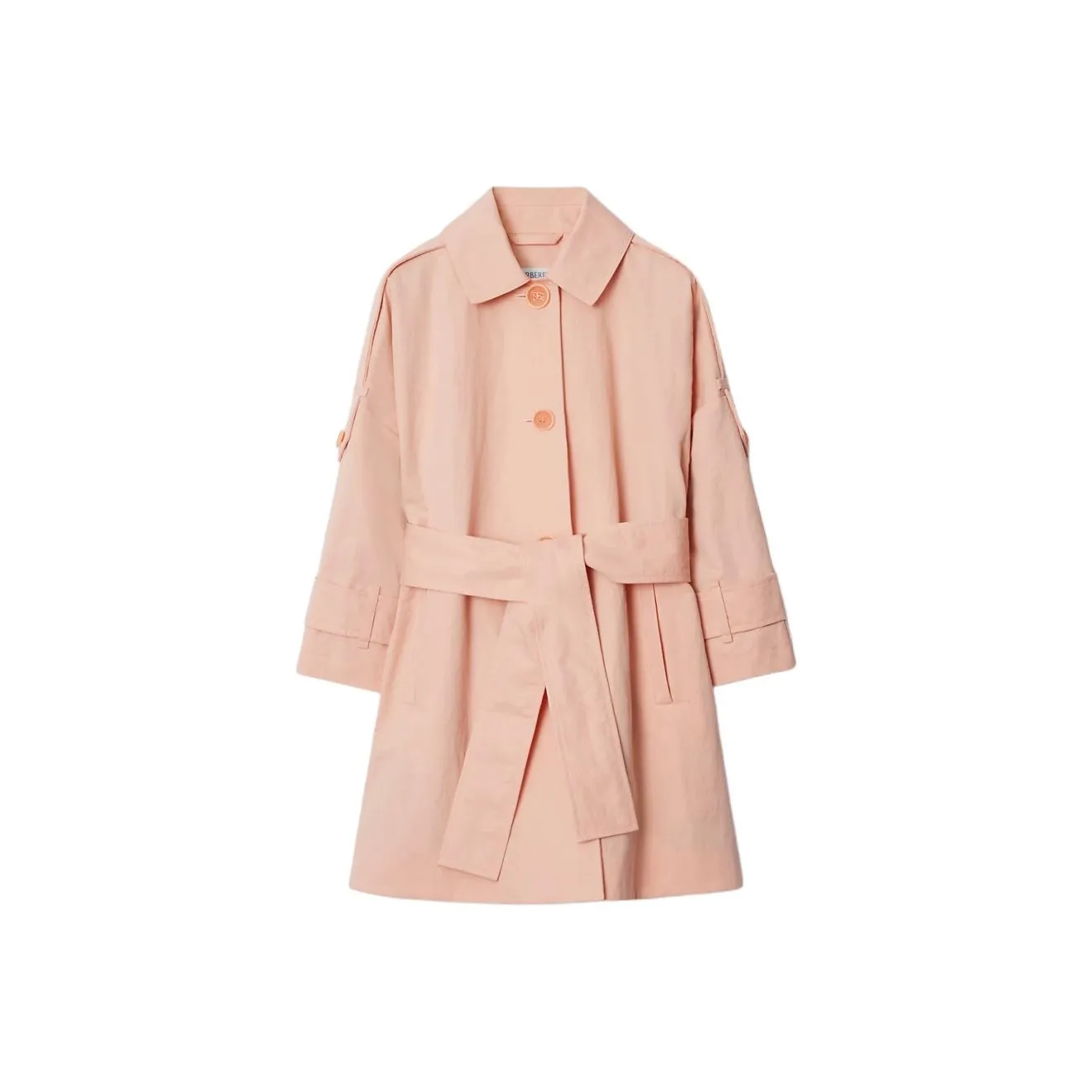 Burberry Тренчкот Абрикос Розовый Детский