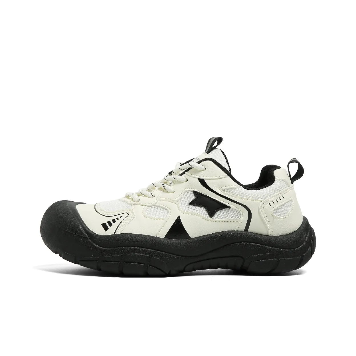 HUANQIU Нескользящий Износостойкий Ударопрочный Низкий Топ Альпинистская Обувь Женская Бежево-Черная