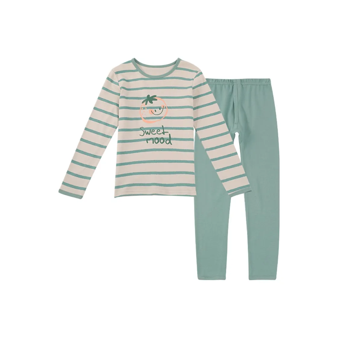 Red Bean Комплект нижнего белья с зелеными полосами для подростков