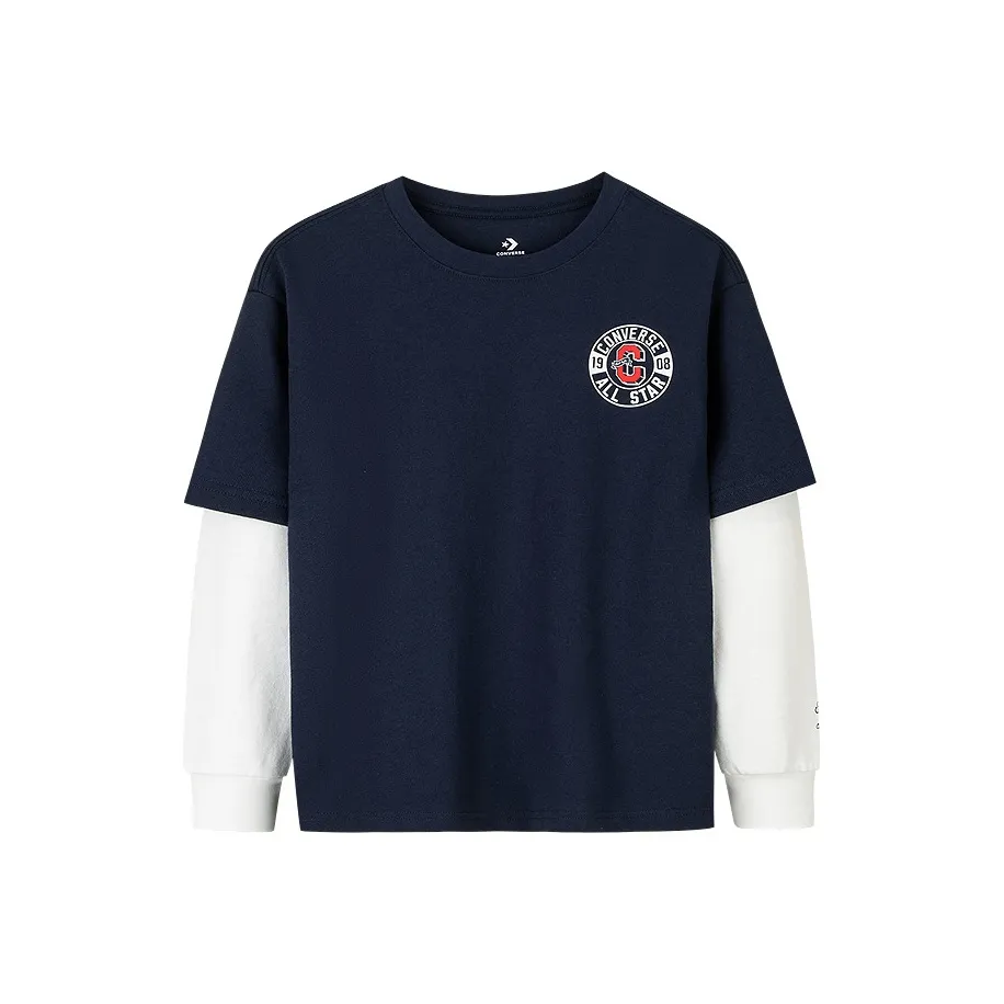 Конверс T-рубашка All Star темно-синего цвета для детей 3-7 лет