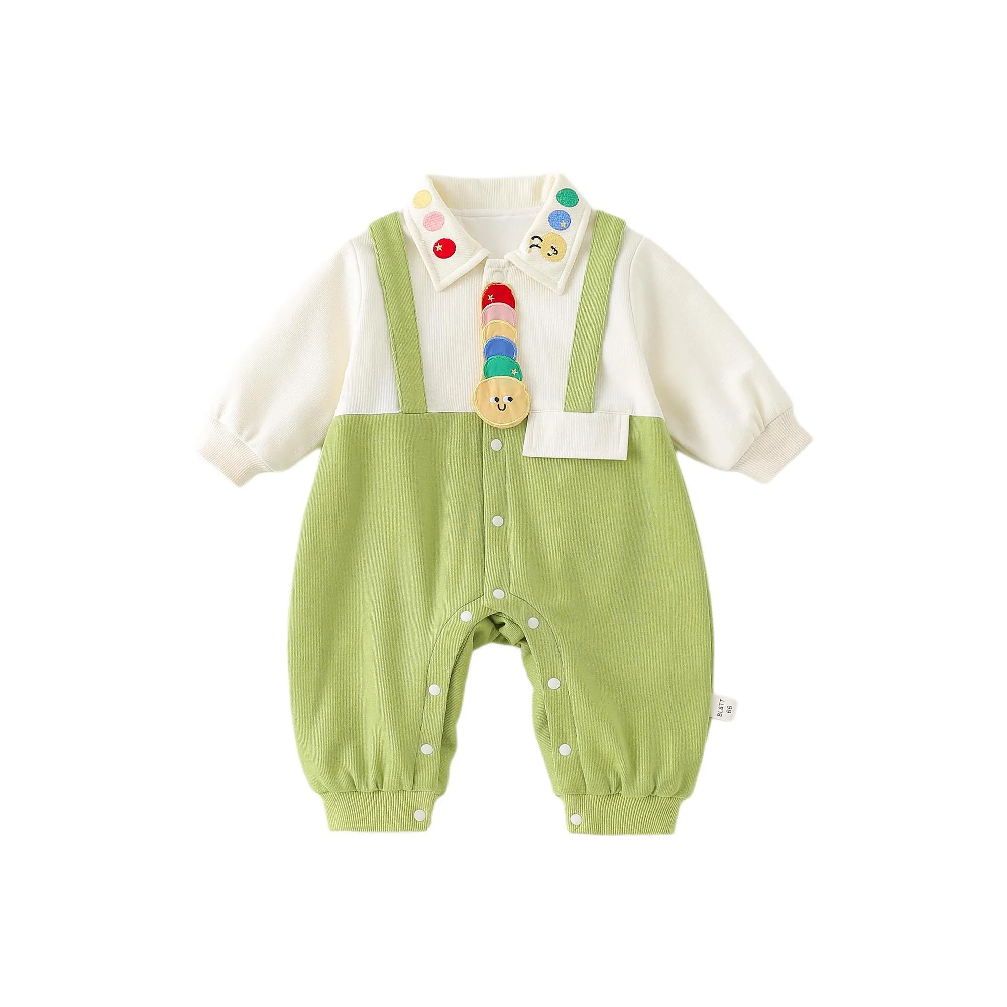 XiaoJinBu Комбинезон Светло-зеленый для младенцев и малышей
