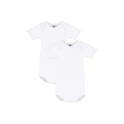 PETIT BATEAU 2 шт Белый Детские Комбинезоны / Ползунки