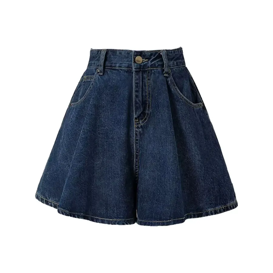 ABBY GODDESS Джинсовые шорты Женские Blue