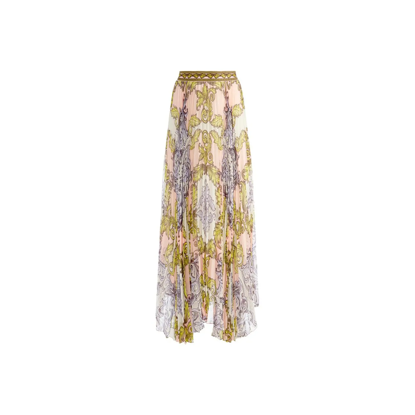 Alice + Olivia Embroidered waistband Maxi Skirt