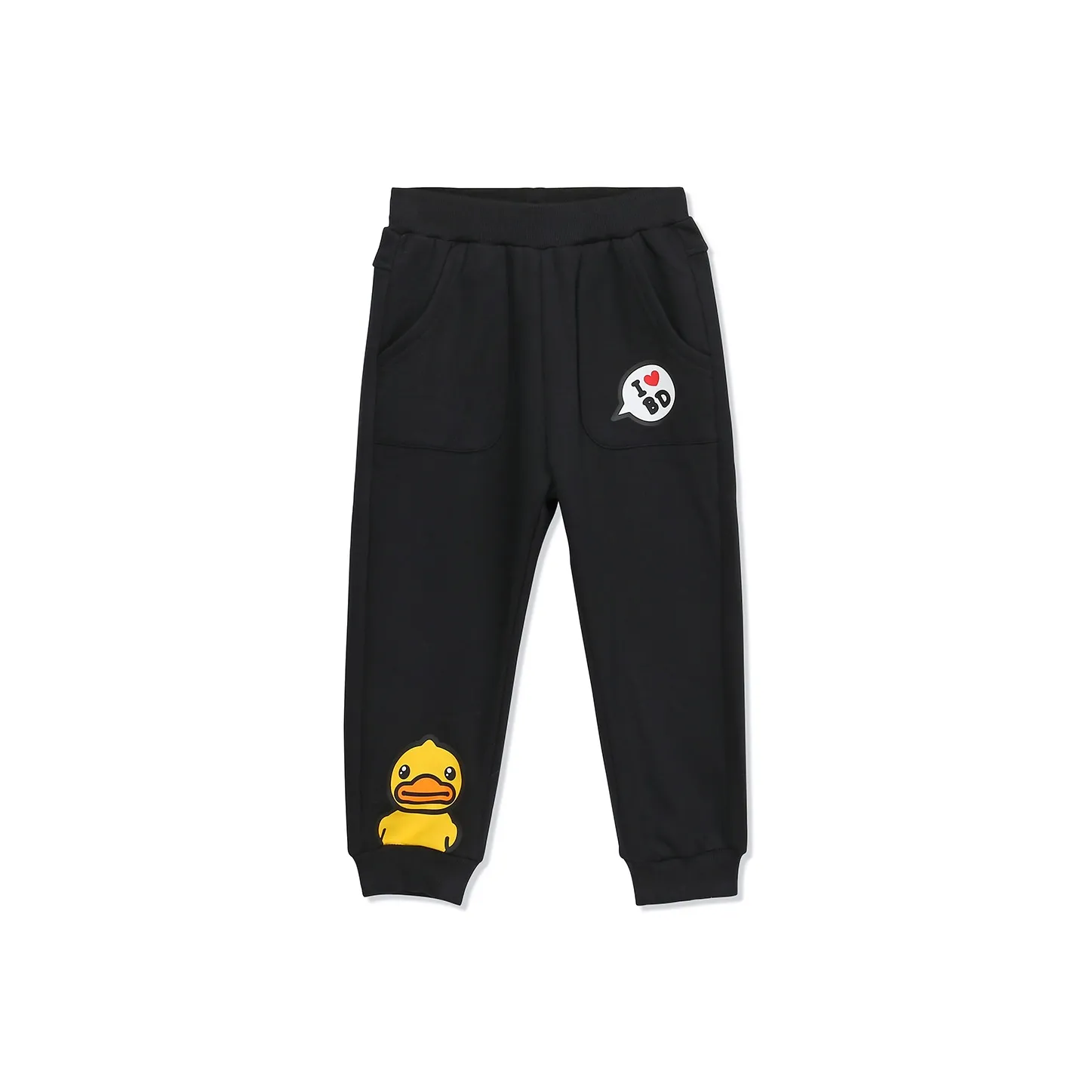 Детские B.Duck Вязаные Тренировочные Штаны Ромб Черный