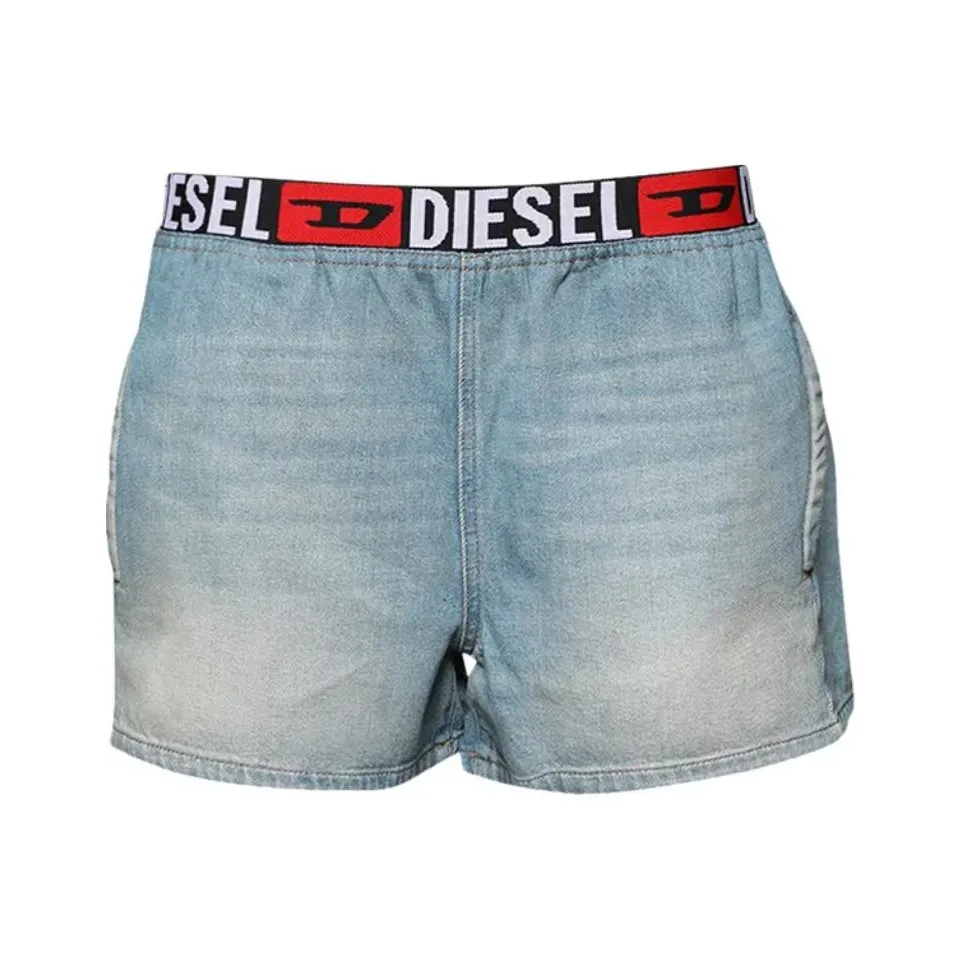 DIESEL Джинсовые шорты Женские Светло-синие