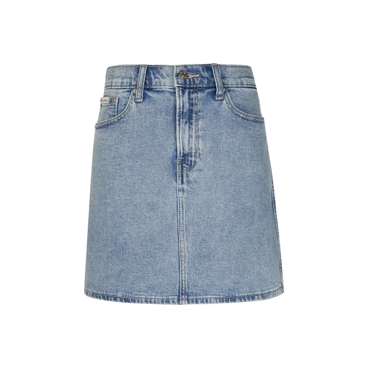CALVIN KLEIN Denim Short Skirts Women's Denim Light Blue