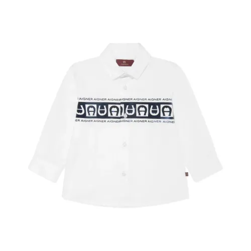 Aigner Kids Белые Детские Рубашки