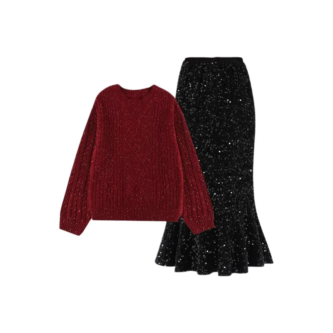 Подростки Youyou 1 Point Комплект с юбкой