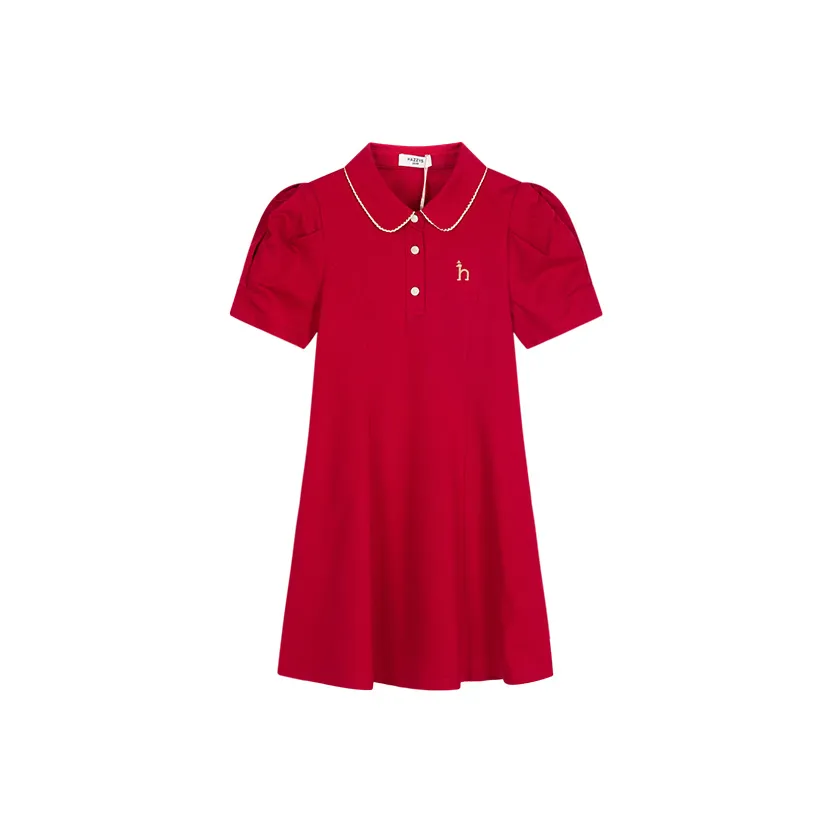 HAZZYS Платье SS25 Классическое Красное Детское