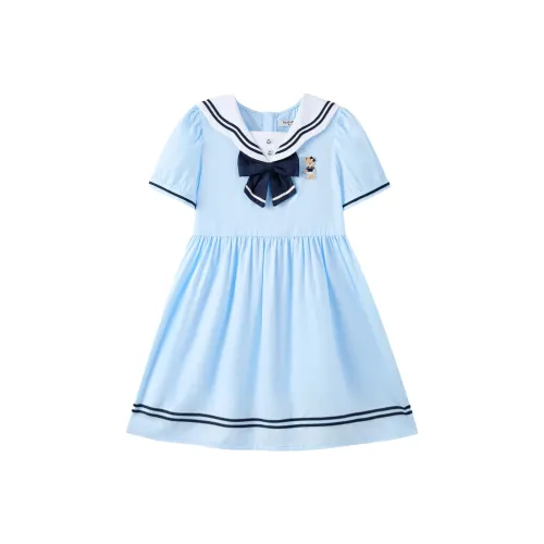 PAW IN PAW Blue Платья для дошкольников