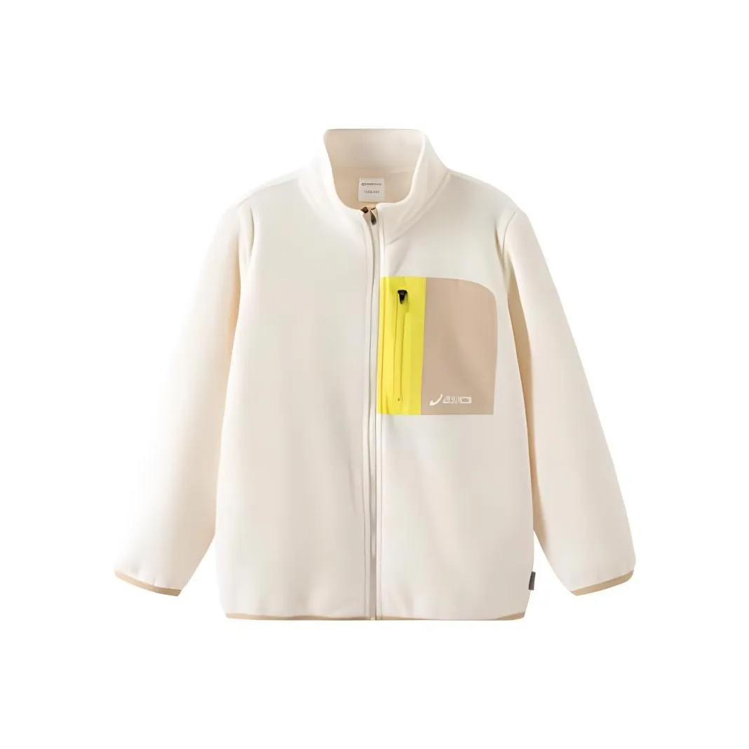 Asics Бархат Feel Куртка Экрю Подростки