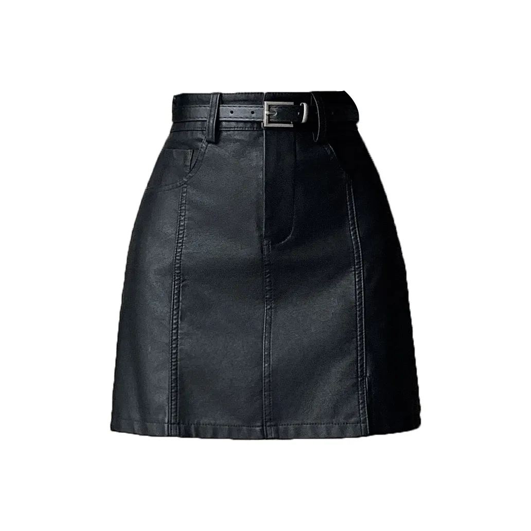 Кожаные короткие юбки MM женские