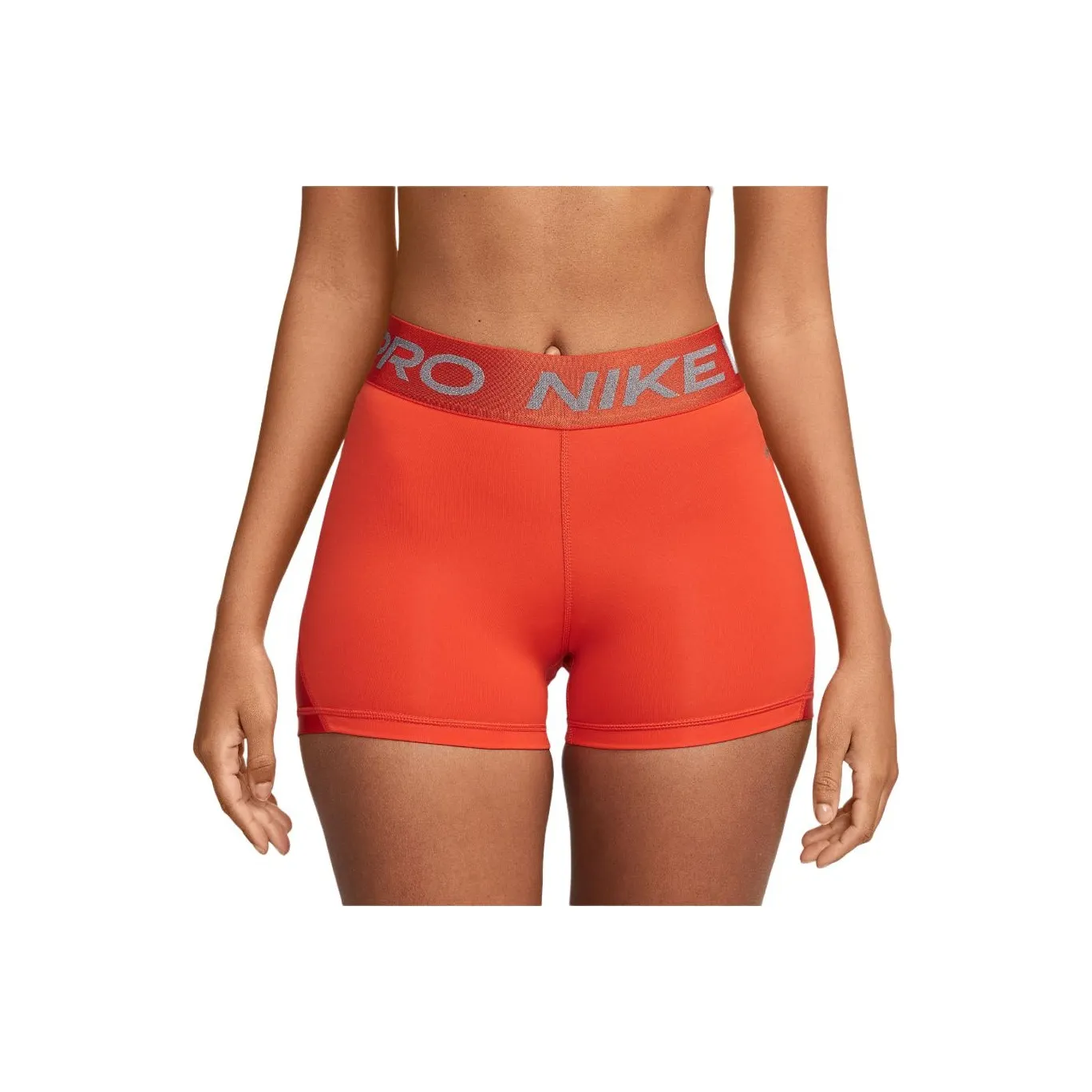 Nike ProShine Dri Fit Спортивные шорты Женские Оранжевые
