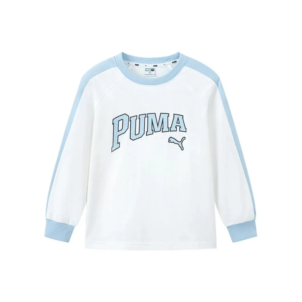 PUMA T-Shirt Sportstyle Series Белый Синий Тон Детский