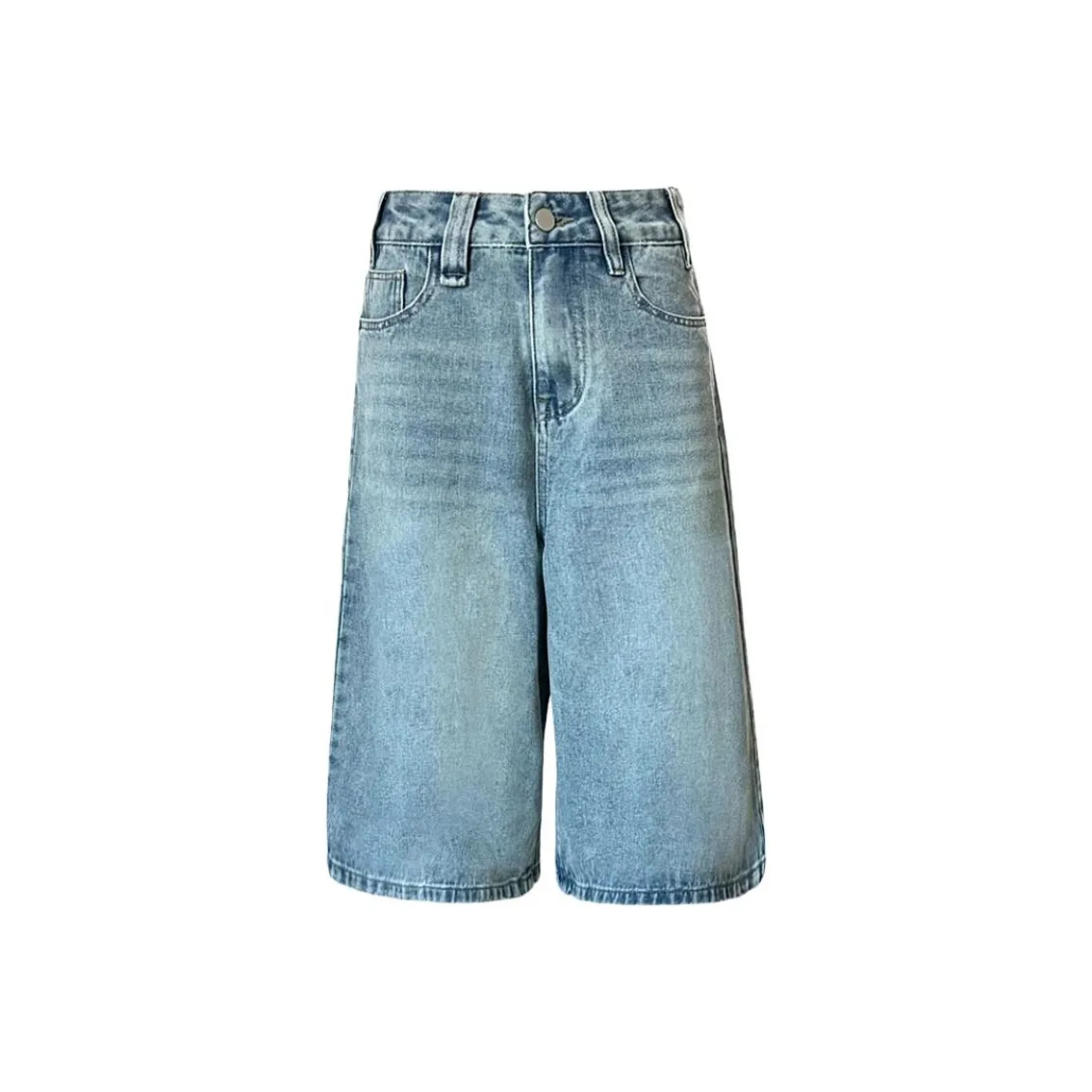 Wen Shan Джинсовые шорты Женские Светло-синие
