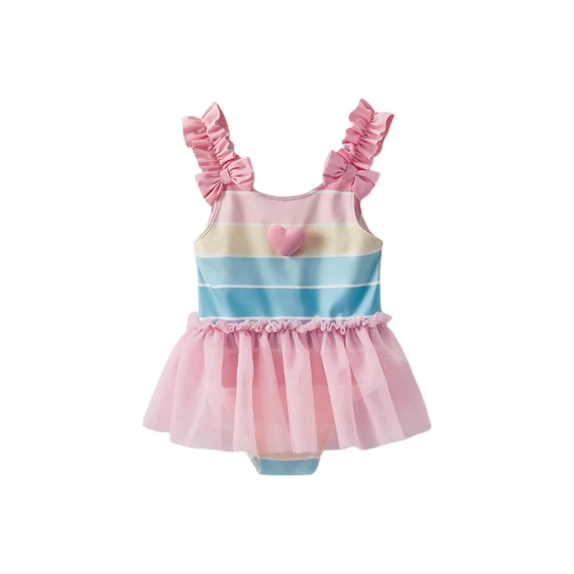 JELLYBABY Свободный крой Детский купальник для детей 3-7 лет многоцветные полосы