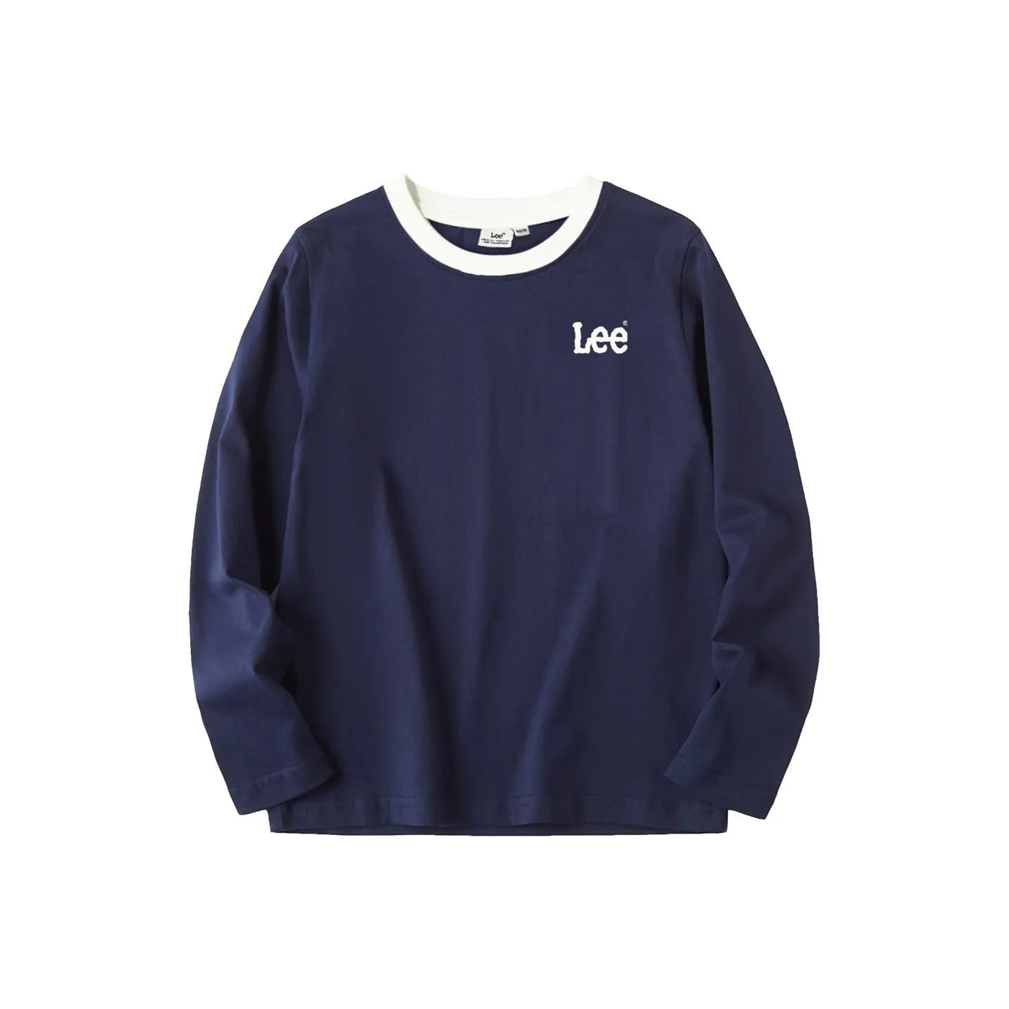 Lee Темно-синяя унисекс футболка