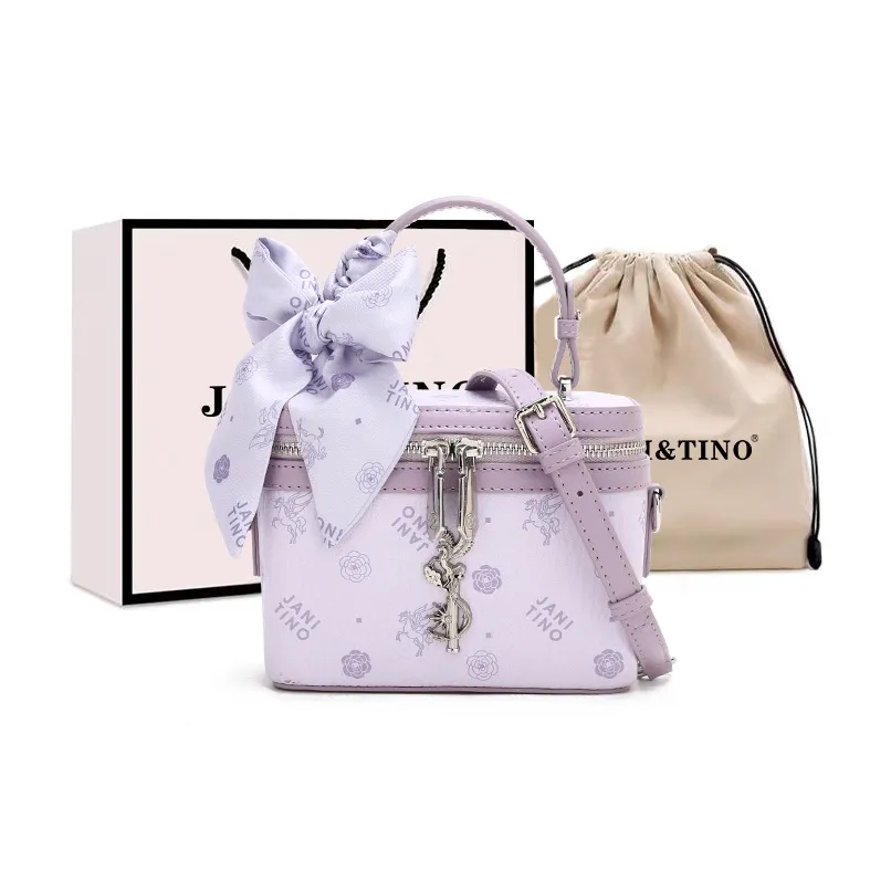 JANITINO ПУ (полиуретан) Сумка Женская Фиолетовая