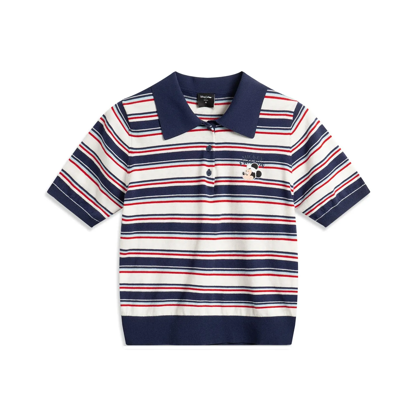 LiNing x Disney Поло Женское Сливочный Темный Корабельный Синий