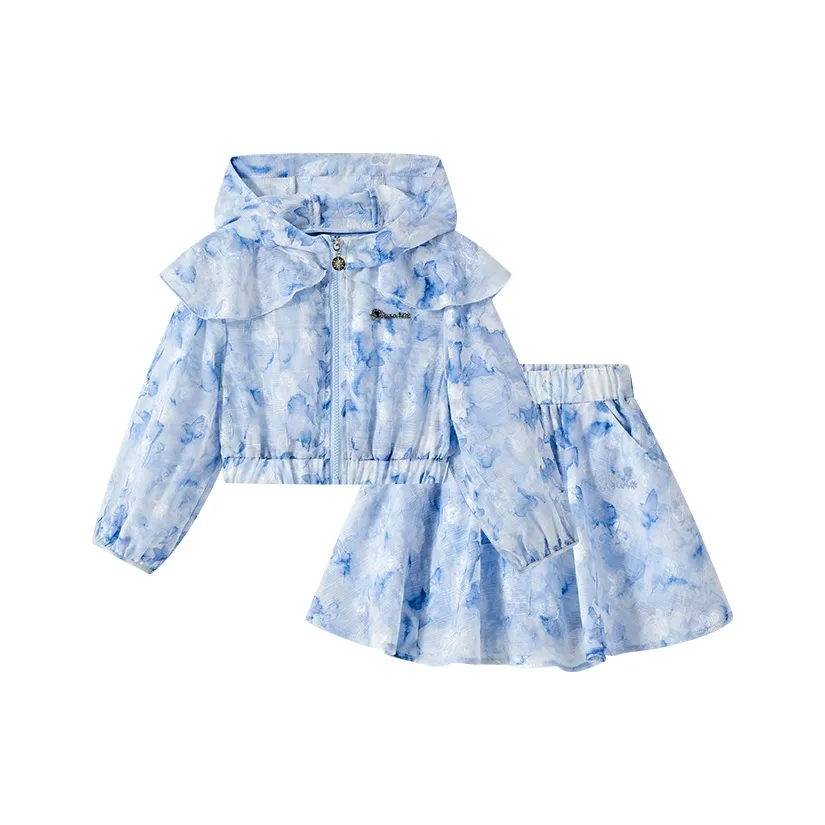 Детский комплект для девочек 3-7 лет Disney с юбкой коллекция Frozen SS25 синий