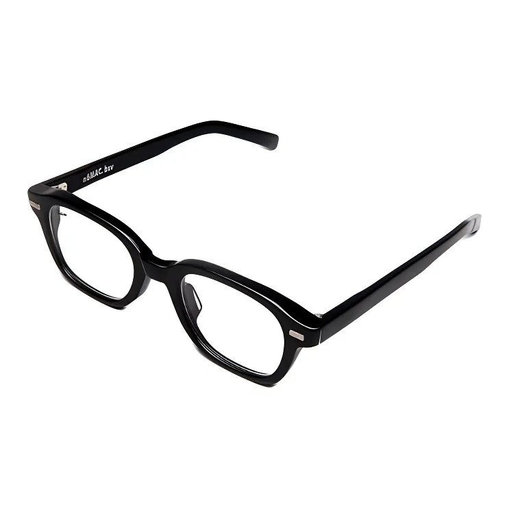 Fakeme Пластиковая оправа Квадратные Оправы для очков Унисекс Черный