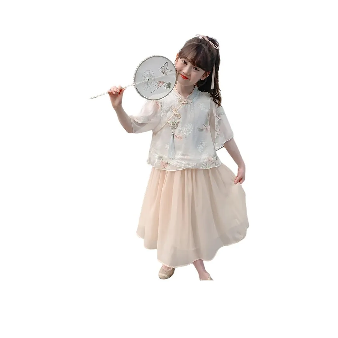 Детский комплект Your Royal Highness с юбкой оранжевого и розового цвета