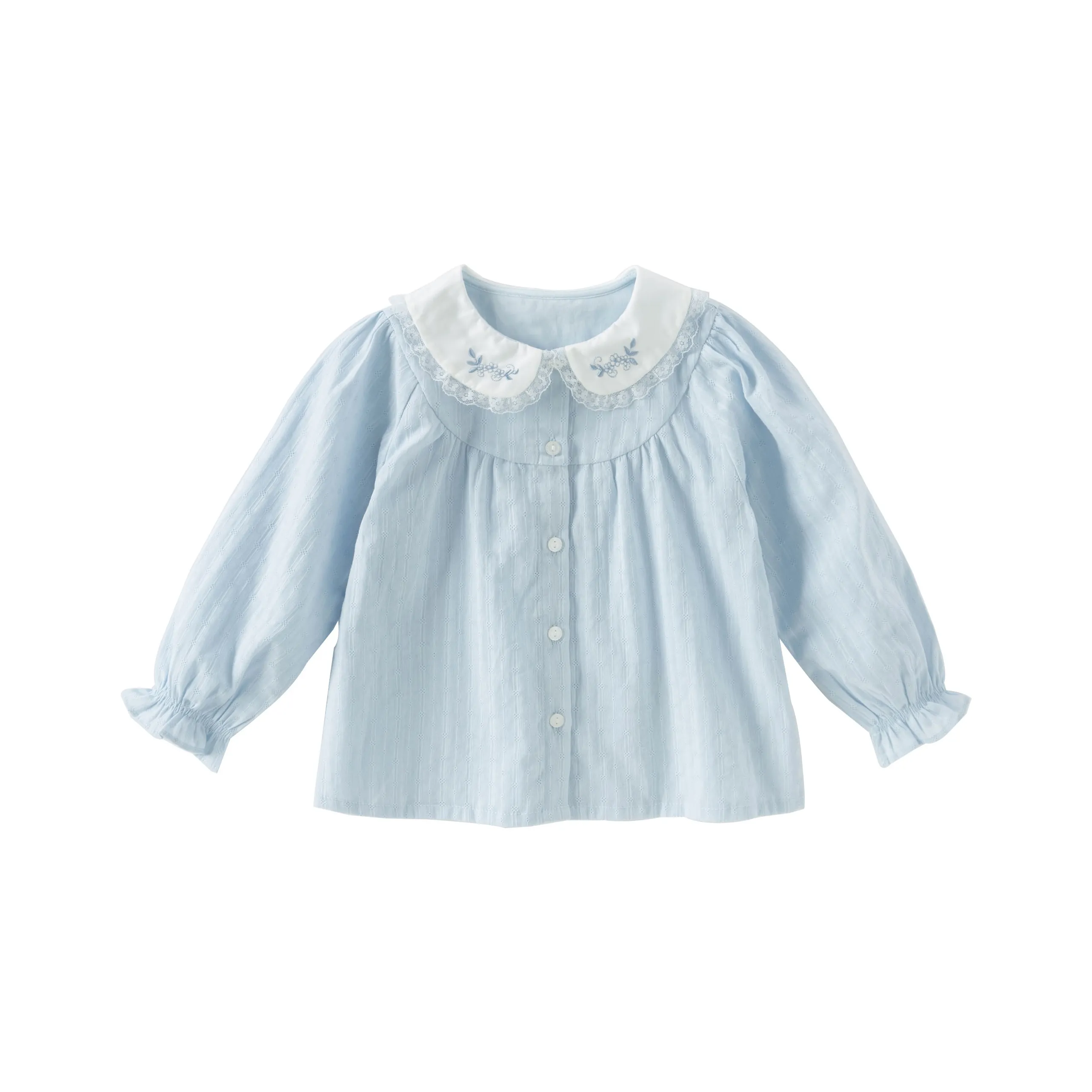 DAVE BELLA Рубашка Кремово-голубая для детей 3-7 лет