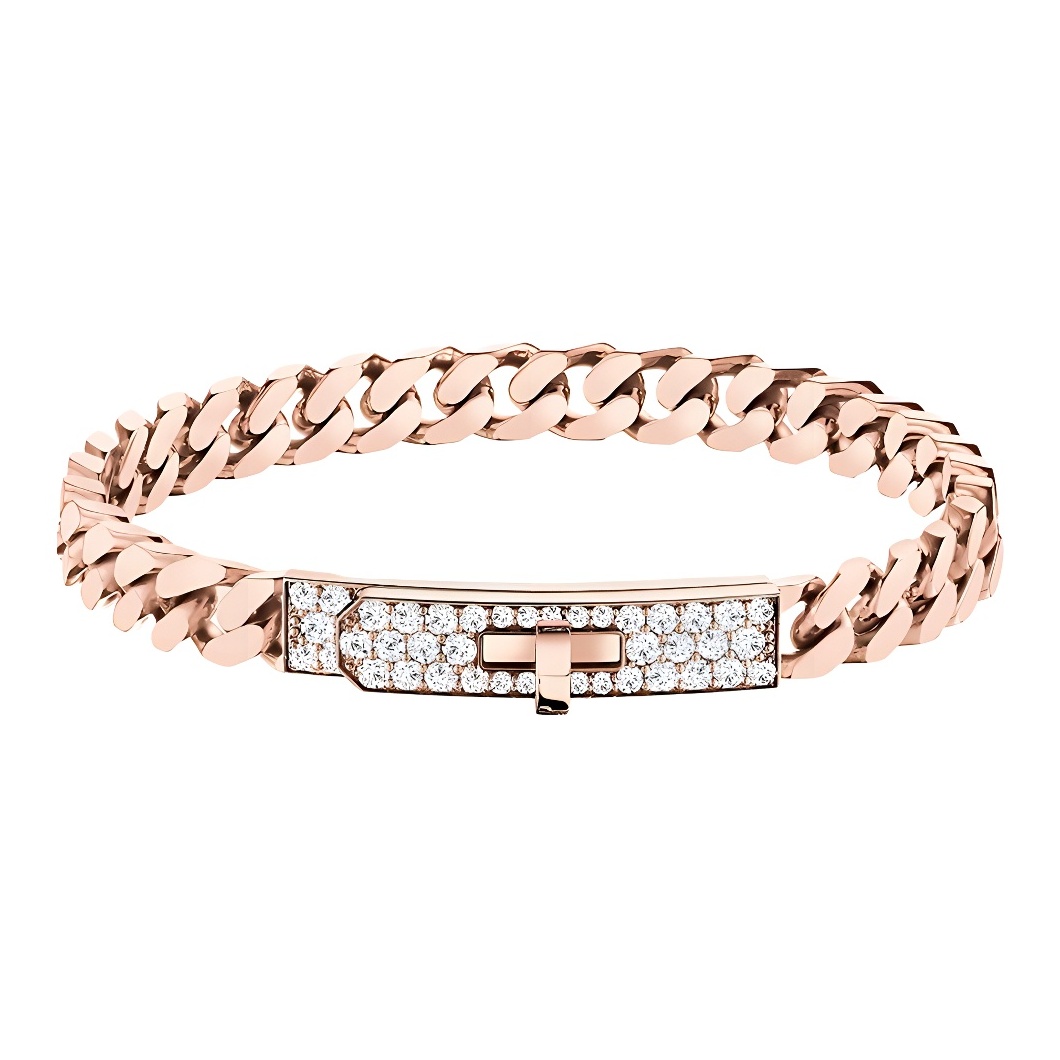 【HERMES】KELLY グルメット ブレスレット VERY SMALL MODEL Bracelet Kelly Gourmette, very small model | Hermès USA