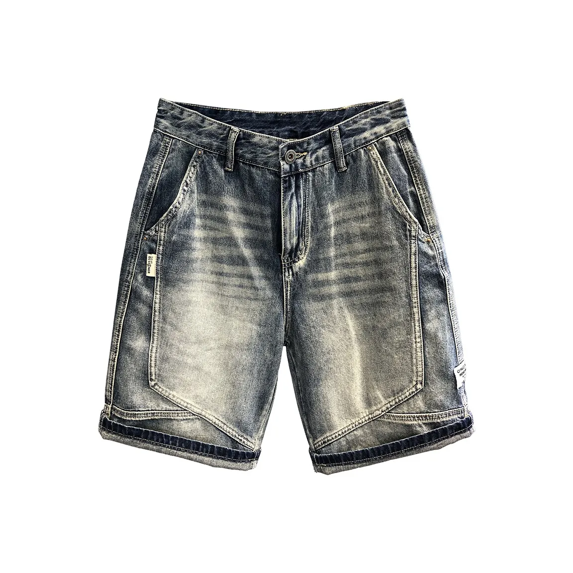 YGQPZHZ Летние Свободные Брюки длиной до колена Американские Мужские