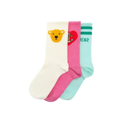 MINI RODINI 3 шт Зеленый+Красный+Желтый Kids Носки