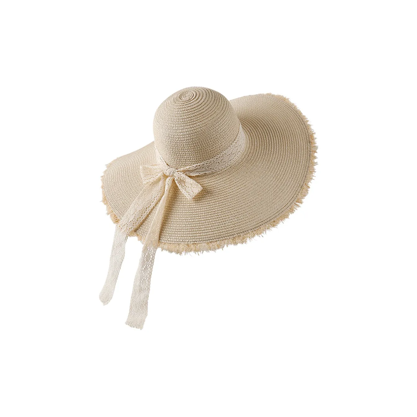 VINEY Соломенная плетеная шляпа с защитой от солнца женская