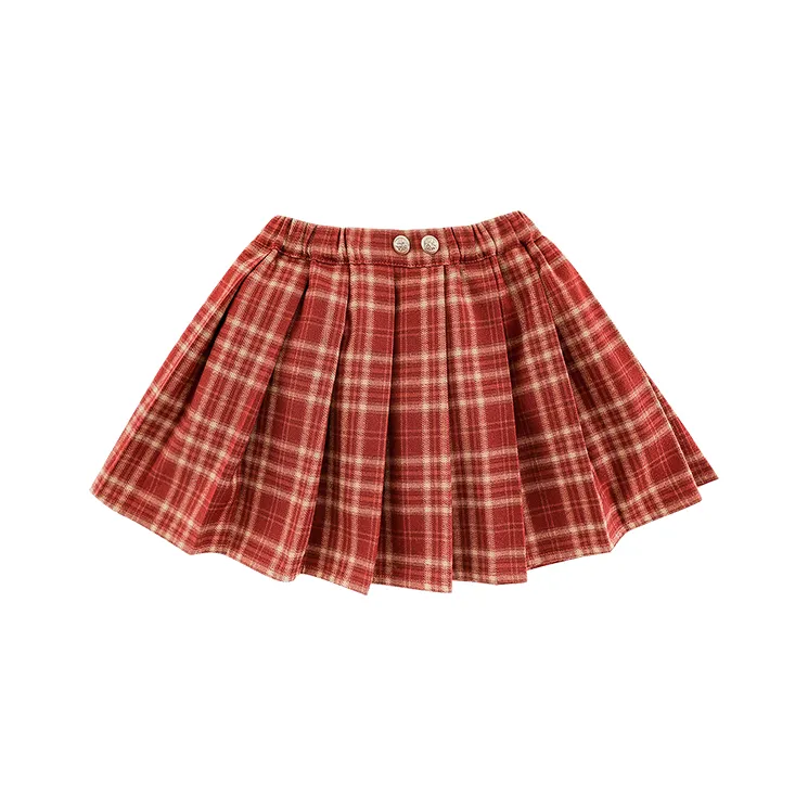 YOEHYAUL Юбка Красная Клетка Дети Возраст 3-7 Лет