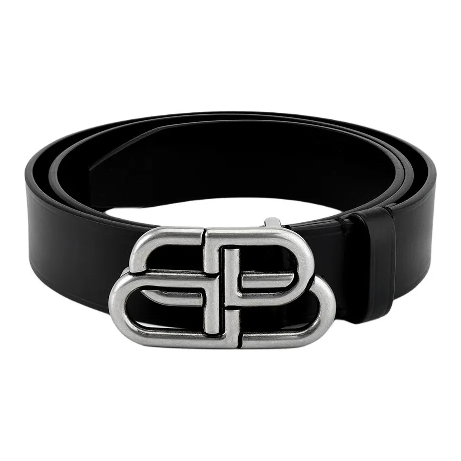 Balenciaga Men's BB Large Belt Black