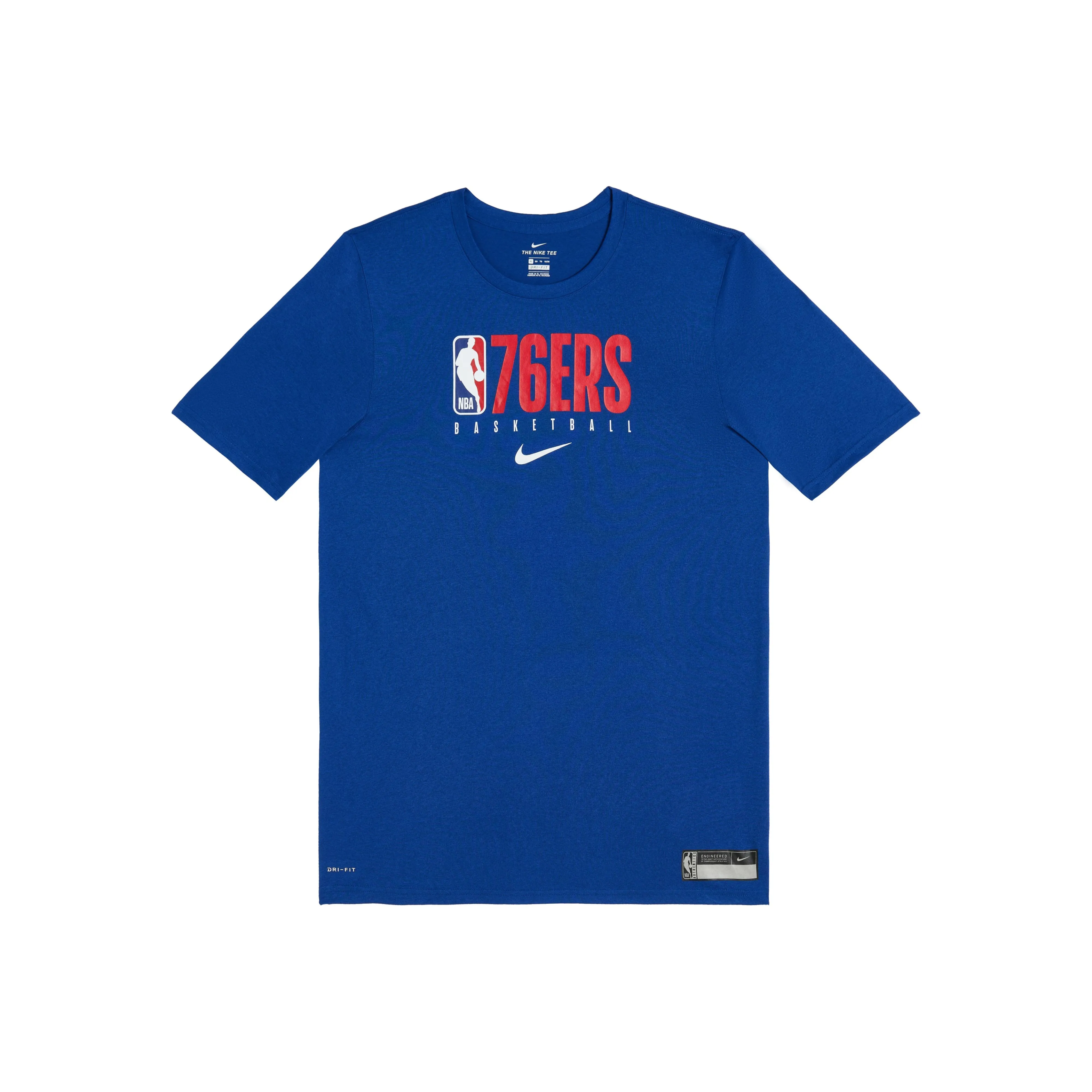 Nike x NBA Dri Fit Philadelphia 76ers Команда Футболка Темно-синяя Унисекс