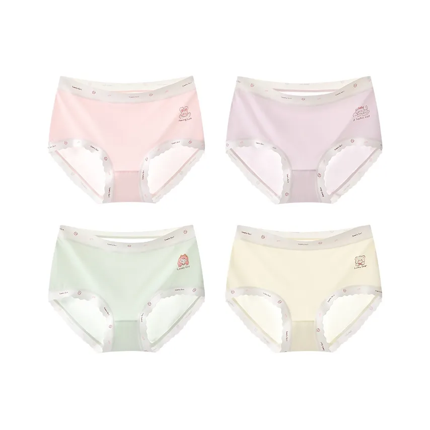 Хлопок Трусы 4 Пачки Подростки