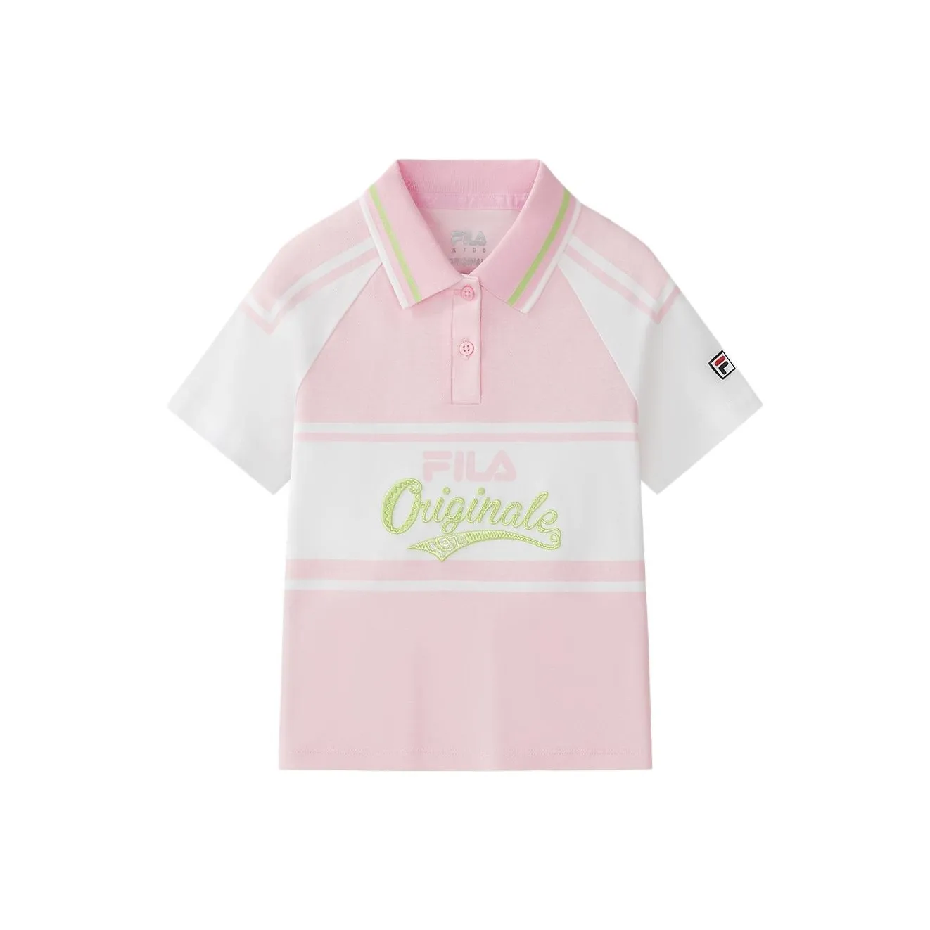 FILA KIDS Поло Спокойный Розовый для детей 3-7 лет