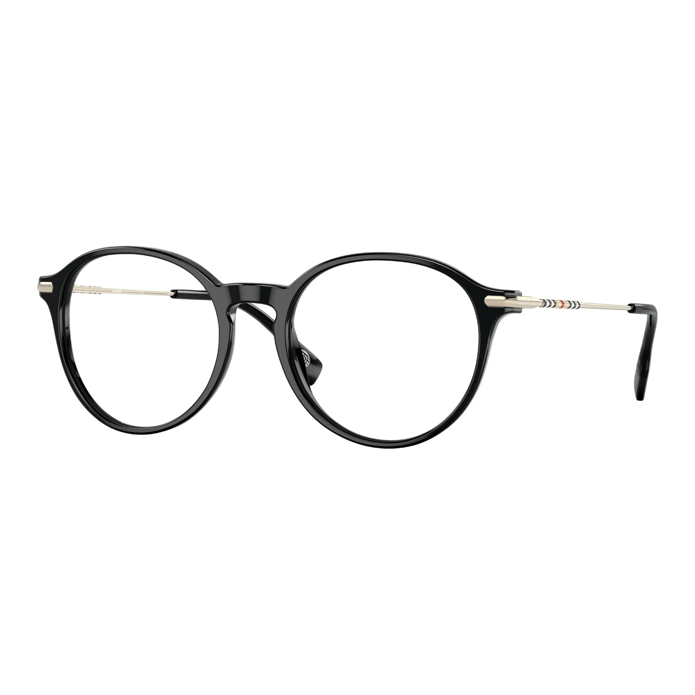 Burberry Plate Frame Round Eyeglass Frames Women's