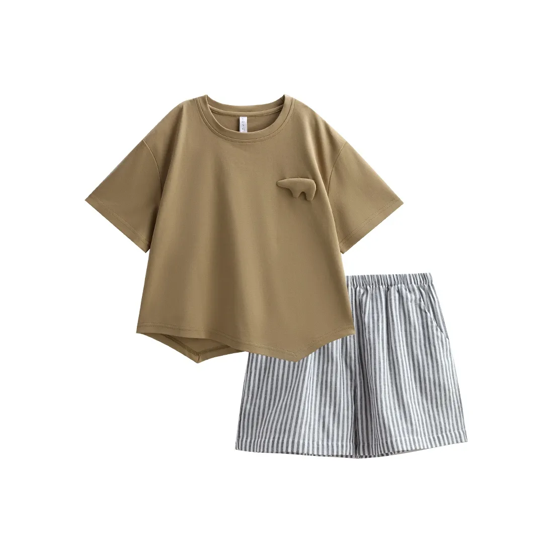 Same Language Домашняя одежда 2 предмета Набор Закатный оранжевый для детей 3-7 лет